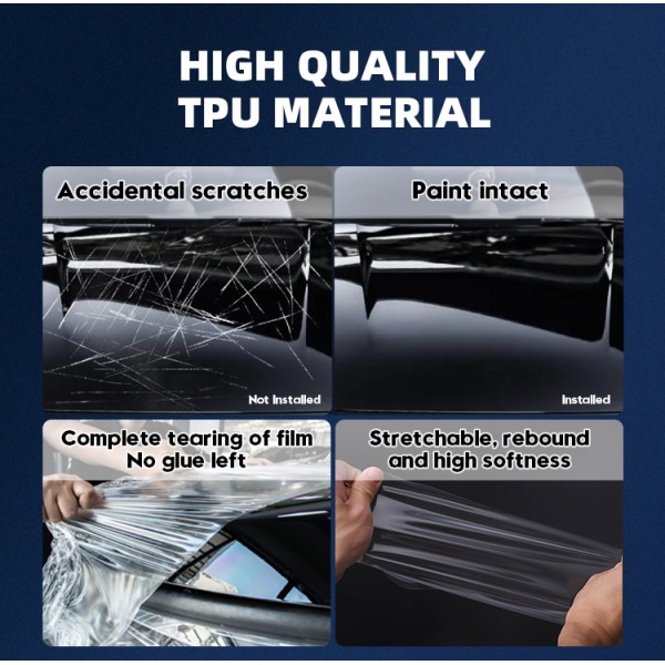 Removable tpu paint protection film matte clear wrap car 0.99 UV Rejection