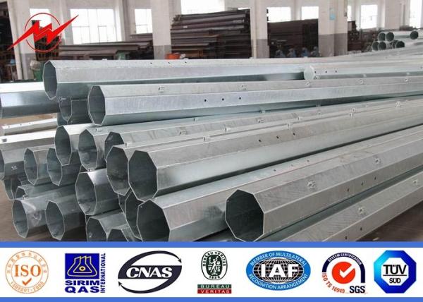 20FT 25FT 30FT Galvanization Electrical Power Pole For Philippines