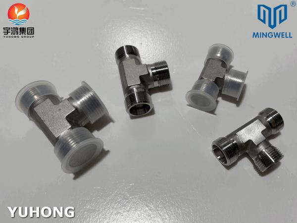 Stainless Steel Adapter Tees NPT G PT SS316L Hydraulic  Forming