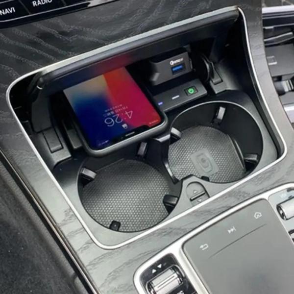 Беспроводное зарядное устройство быстрого зарядки для Mercedes Benz C Class W205 C180 C200 C260