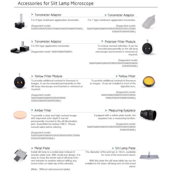 Lámpara rajada oftálmica de la ampliación 10X 20X ajuste pupilar GD9011 de 52 - de 78m m