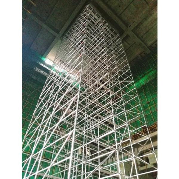 GN50 Échafaudage en aluminium tubulaire léger, construction d' immeubles Échafaudages en cage à oiseaux