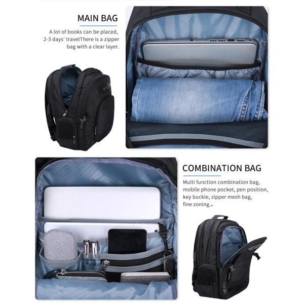 Vente chaude sac à dos de voyage d'affaires portable imperméable à l'eau de grande capacité homme sac à dos