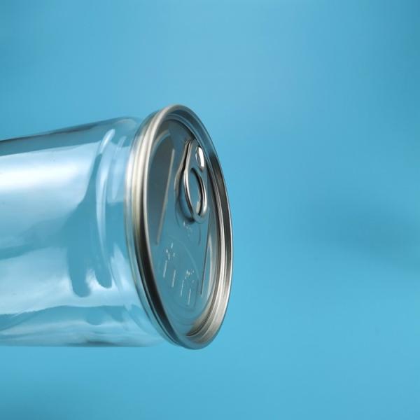 Clear Wide Mouth Candy Cookie Jar 150ml Plastic Food Container With Easy Open Lid