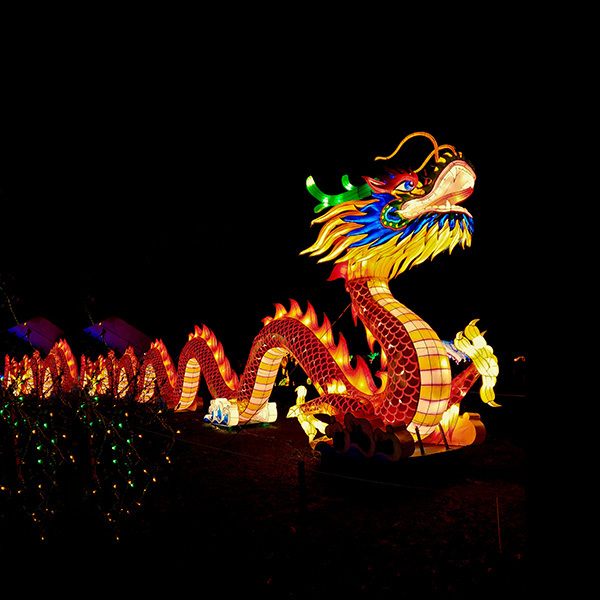 Durable 2026  Chinese New Year Lanterns Decoration Lighting Festive Satin Cloth Lantern Show