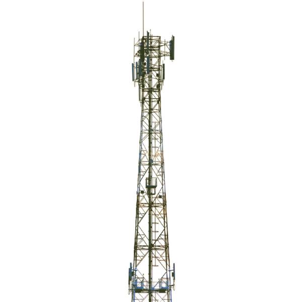 Hot Dip Galvanized Rooftop Antenna Tower Q235 Microcell Towers