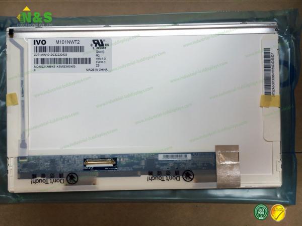 Normally White M101NWT2 R2 10.1 inch, 1024×600 Active Area 222.72×125.28 mm Frequency 60Hz