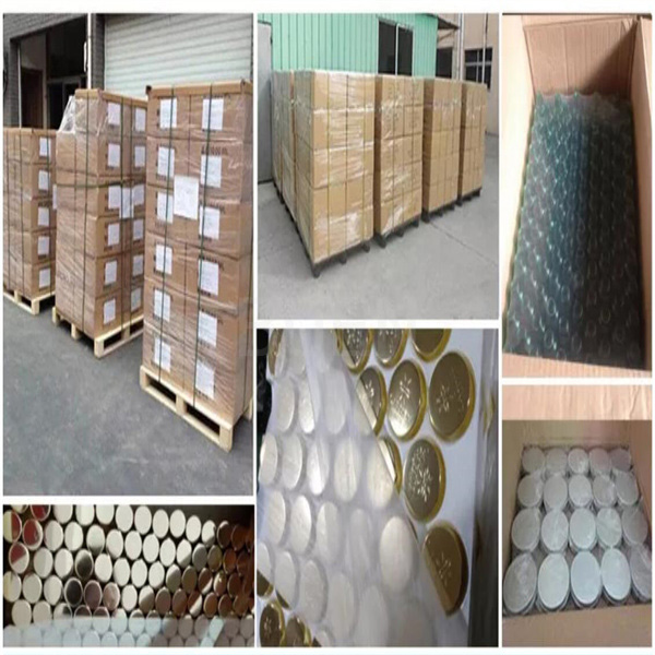 Vides inclinés épaulent les pots cosmétiques en verre avec le couvercle à visser de ruban