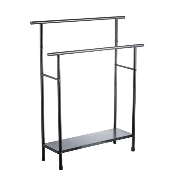 Removable Standing Household Bathroom Metal FOLDABLE Compact freestanding towel holder