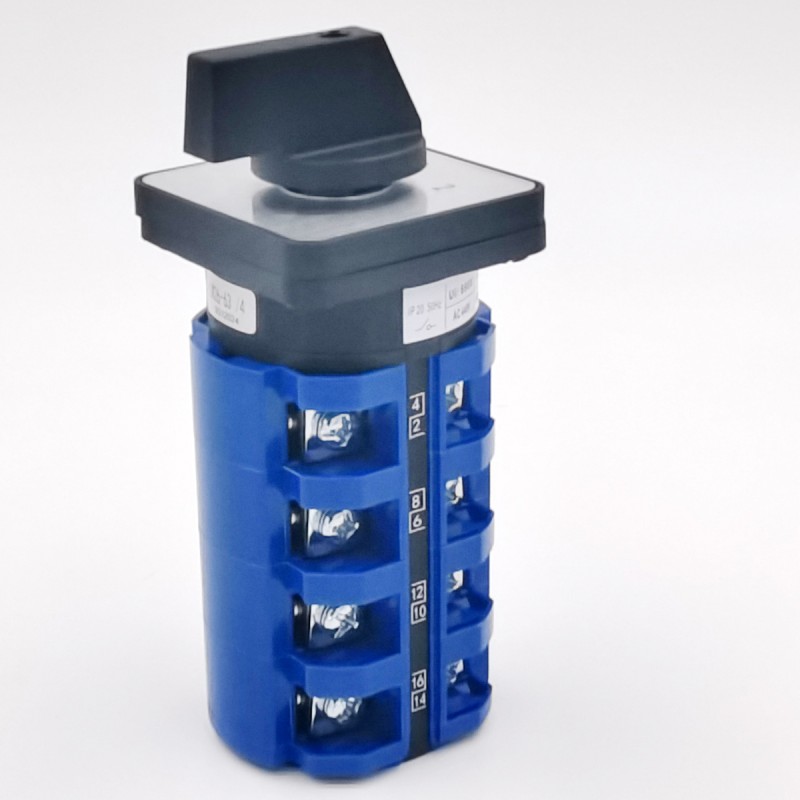 Model LW26 63A Motorized 4-Pole 3-Position 1-0-2 Rotary Cam Switch for Various Motorized Applications