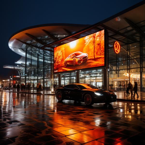 Ультра яркий дисплей с контрастным соотношением 4500 нит водонепроницаемый 3 мм светодиодный дисплей для наружного использования