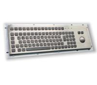 Kiosque IP65 / IK07 clavier industriel en acier inoxydable étanche avec trackball USB monté à -40°C