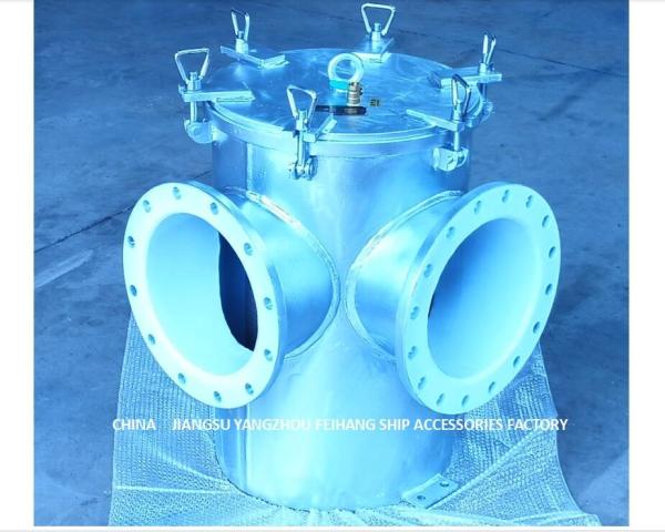 Seawater Filter For Low Level Subsea GateBody Carbon Steel Galvanized Filter Cylinder Stainless Steel BL350 Cb/T497-2012