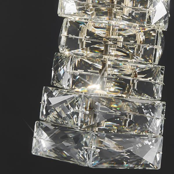 JYLIGHTING Nordic Luxury K9 Crystal Chandelier Rectangular Stainless Steel Body For Hotel Bedrooms Dining Living Rooms Lights Modern Pendant Light