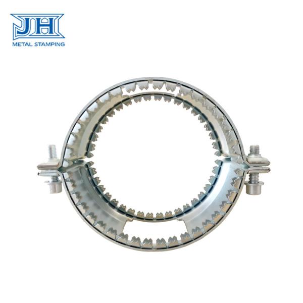 OEM / ODM Stamping Part Tube Clamp Clip Cold Rolled Steel For Water Pipe