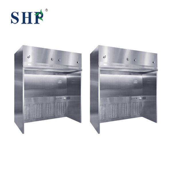 Negative Pressure Weighing Fume Hood Custom Size Filter 99.99% 0.3um