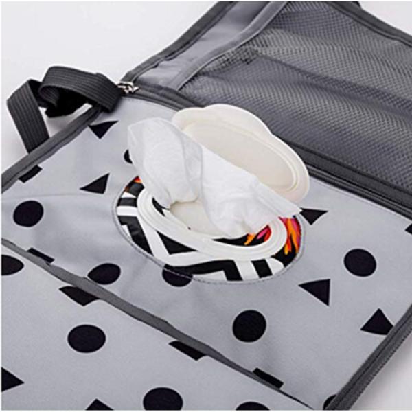 Messenger Convertible Chic Diaper Bags Firm Zipper Closure Large Capacity