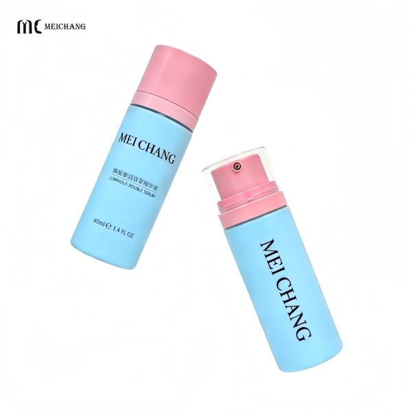 40ml Dual-Chamber Lotion Pump Bottle for 1:1 / 1:3 (20ml+20ml 10ml+30ml) Designed for High-End Serum Brands（MC-1601）