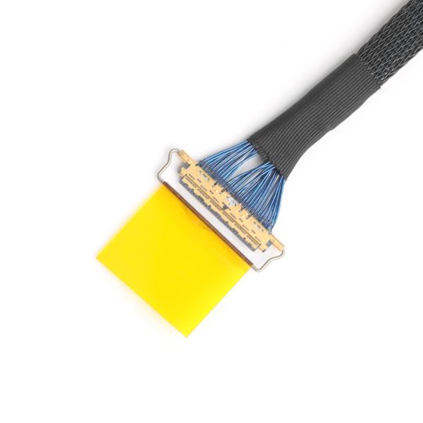 30-Pin 0.5mm Micro Coaxial Cable Assembly UL1354 40AWG Blue Shielded