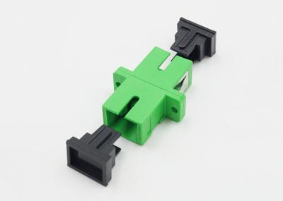 Green Plastic SC APC Fiber Adapter 1550nm Single Mode Fiber Adapter