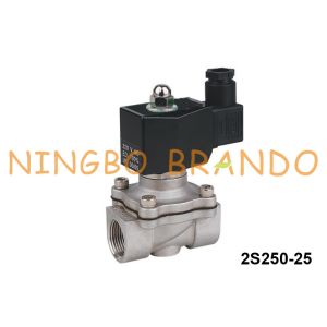 2S250-25 1 Inch 2 Way NC Stainless Steel Water Solenoid Valve 24V 220V