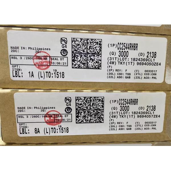 Линия SoC значения GHz RF интегральной схемаы CC2544RHBR 2,4 с USB SPI и UART вспышки 32kB