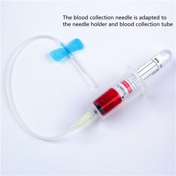 Disposable 23G Butterfly Blood Collection Needle Set with Holder for Clinical and Patient Care
