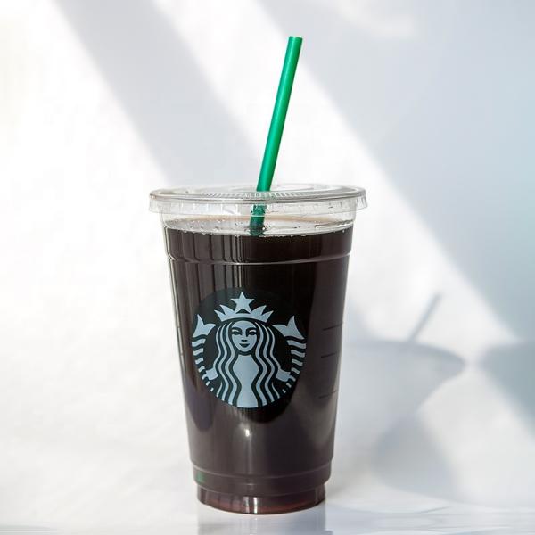 Eco-friendly Disposable PET Clear Plastic Juice Cups with Lids 20oz