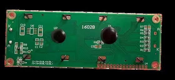STN Monochrome LCD Display 1602B 16x2 COB LCD Module With ST7066 / 7065 Controller