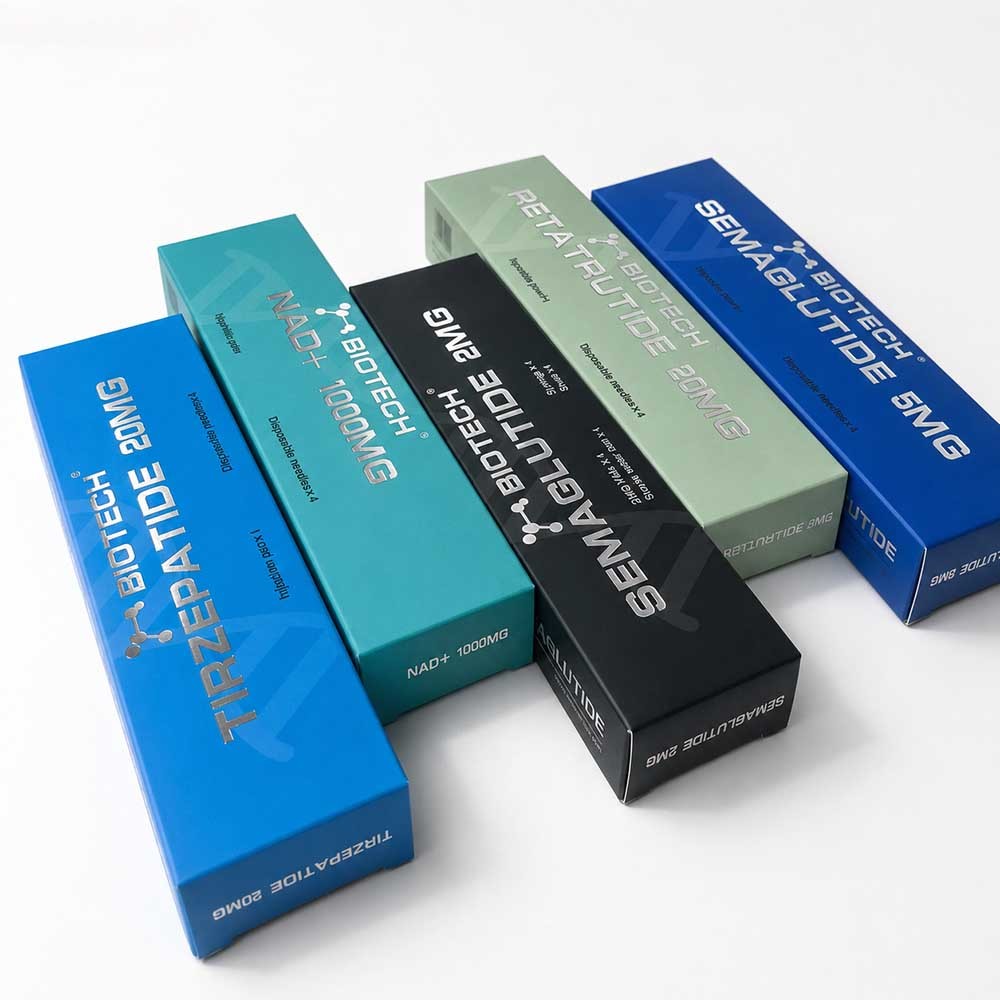 White Card Paper Custom Folding Carton Box for Serum Ampoule Packaging