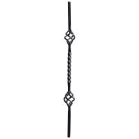 Outdoor Forged Steel Wrought Iron Railing Parts Balusters Decorative Flowers