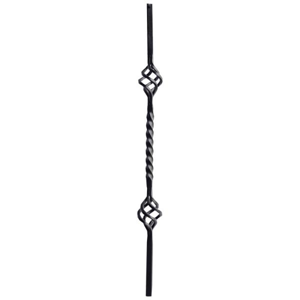 Outdoor Forged Steel Wrought Iron Railing Parts Balusters Decorative Flowers