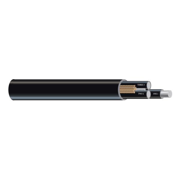 AA8030 Type TC - ER Power Cable 600V 3C Conductor PVC / Nylon Insulation Industrial