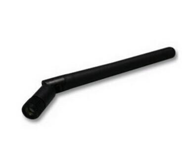 Black 2.4GHz Wifi Router Rubber Bluetooth External Whip Antenna Linear Polarization