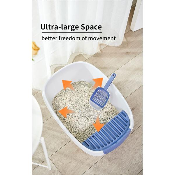 High Sided Open Top Cat Toilet With Large Capacity And Cat Litter Scoop Spare Parts