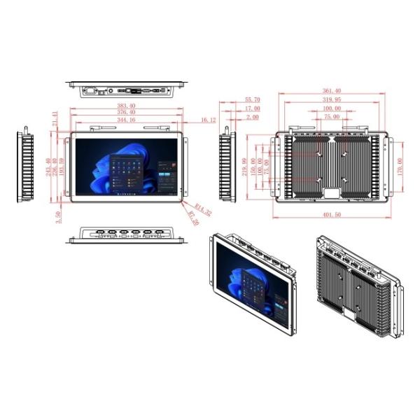 15.6-Inch Windows Screen for Retail Kiosks and Digital Signage