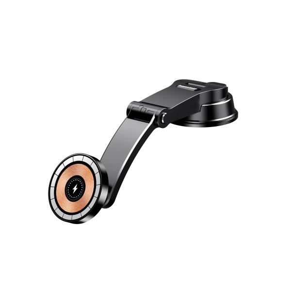 Black 360 Rotation Car Phone Holder Charger Ultra Magnetic Car Phone Holder