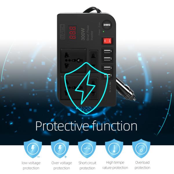 Car Power Inverter Charger 220V Ac Car Converter Dc To Ac Power Inverter Solar Inverter For Car Use