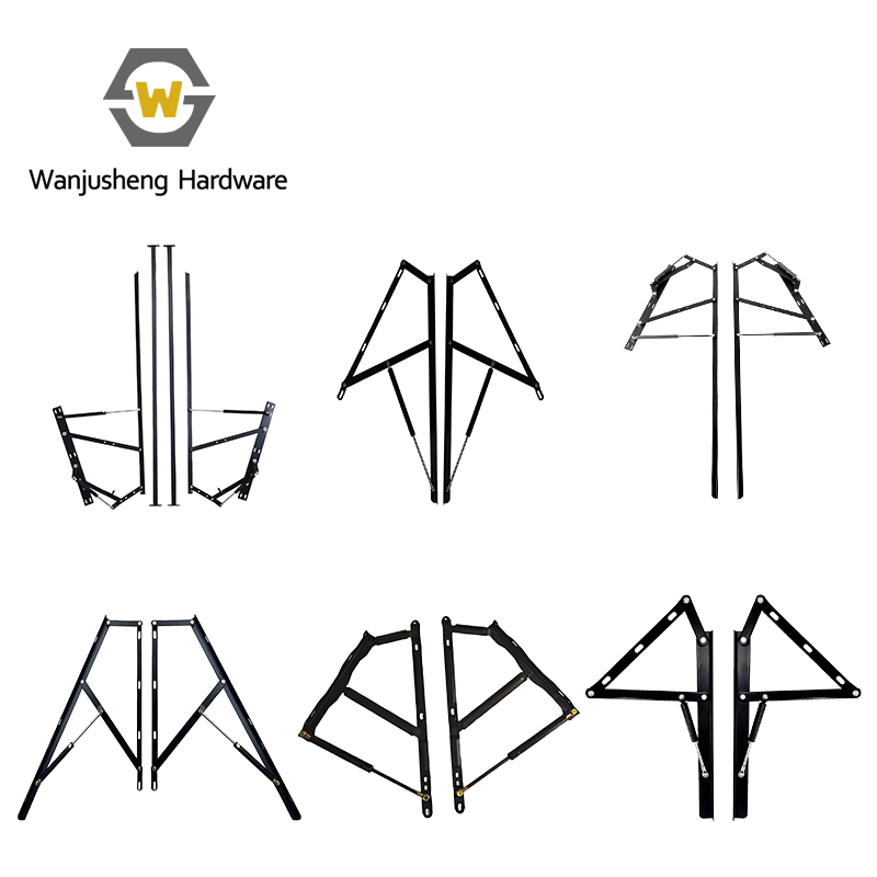 Storage Bed Lift Hinge Mechanism Bracket Gas Spring Bed Box & Bed Slat Lifting Support Iron Frame