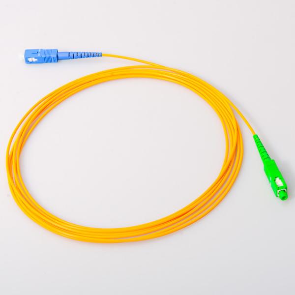 LC/APC 0.9mm Optical Fiber Pigatil Jumper Singlemode Network PVC Fiber Optic Pigtail