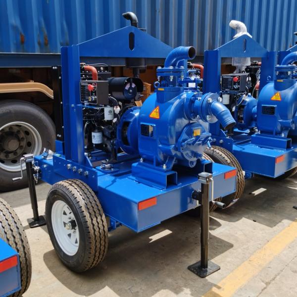Ocean Pump New Trailer Type Diesel Engine Self-Priming Water Pump