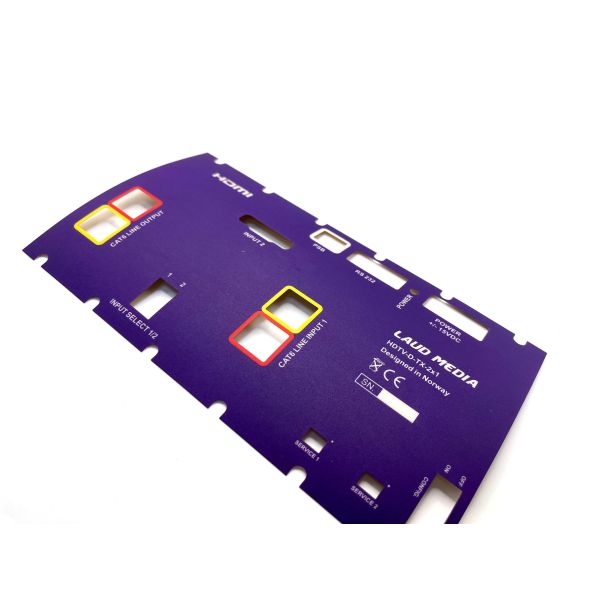 Graphic Overlay Screen Printed Polycarbonate Label With Adhesive Backing And Various Materials