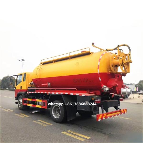 FAW 4x2 High Pressure Cleaning Trucks Sewer Vacuum Truck 12000-14000 Liters