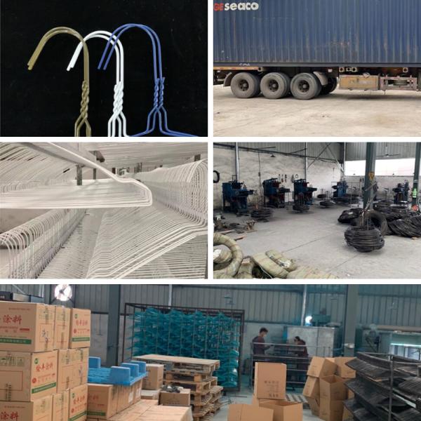 Shirt / Suit Green Steel Wire Hangers 20.5cm Height Carbon Steel Material