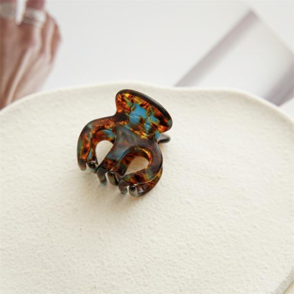 Acetate girls High ponytail fixator hair claw clip anti-collapse shark clipper accessories