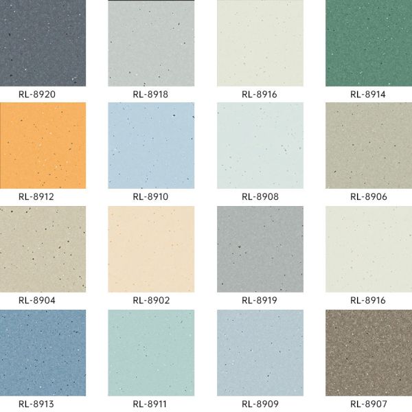 Peroxide-Tolerant Seamless Homogeneous Flooring for Hospital Disinfection Zones