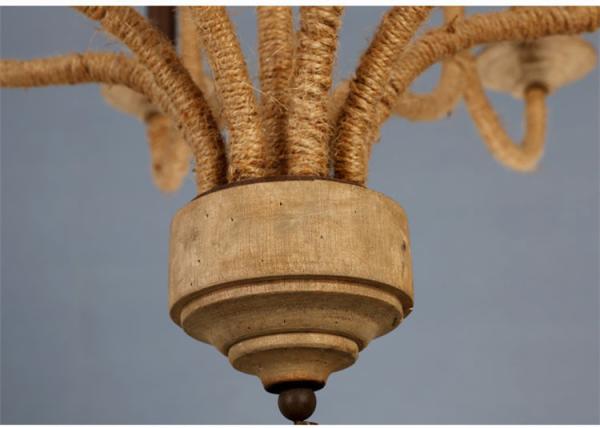 Vintage wood chandelier for industrial home decoration (WH-CI-67)