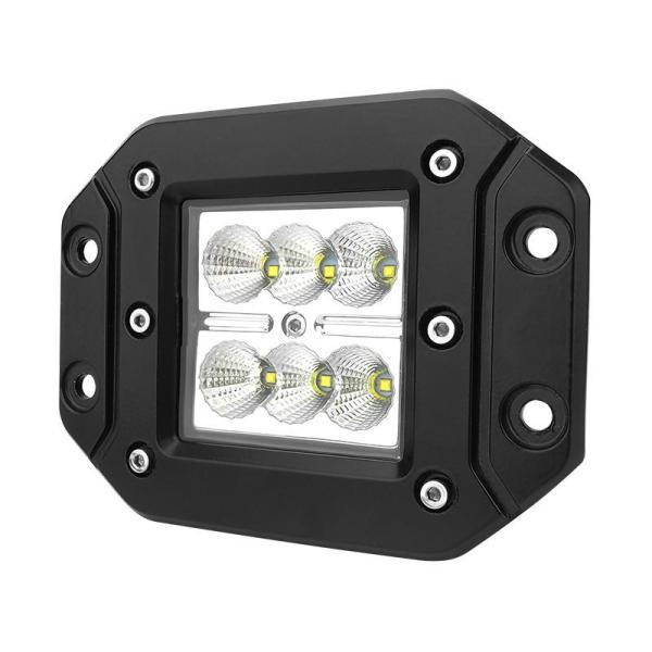 Lumière de travail LED imperméable à l'eau 18W Lumière de travail pour camion tracteur SUV ATV