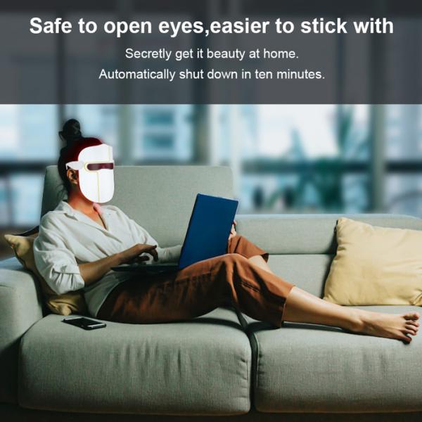 Маска фотона терапией СИД подмолаживания кожи, лицевой щиток гермошлема инфракрасного света 3 цветов