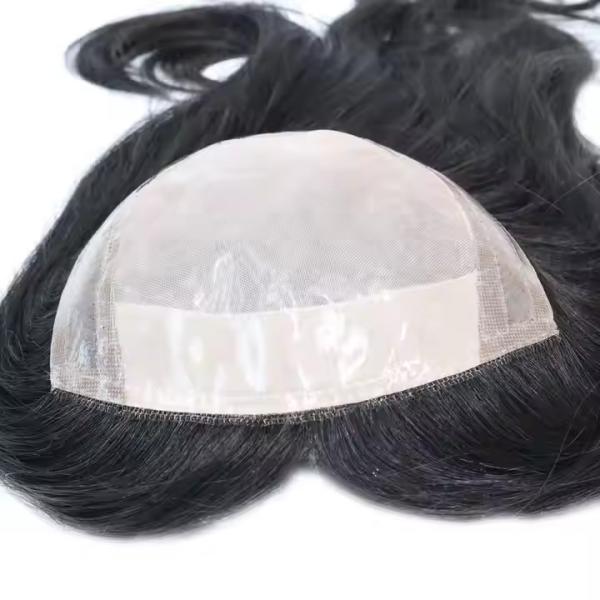 16 100% Chinese Cuticle Remy Hair Toupee for Women Hair Silk Top Hair Topper